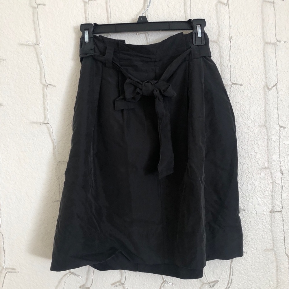 Charcoal paper bag skirt